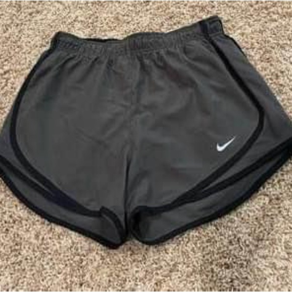NIKE Tempo shorts-ladies S -rare grey w/black trim-light grey logo-like new
